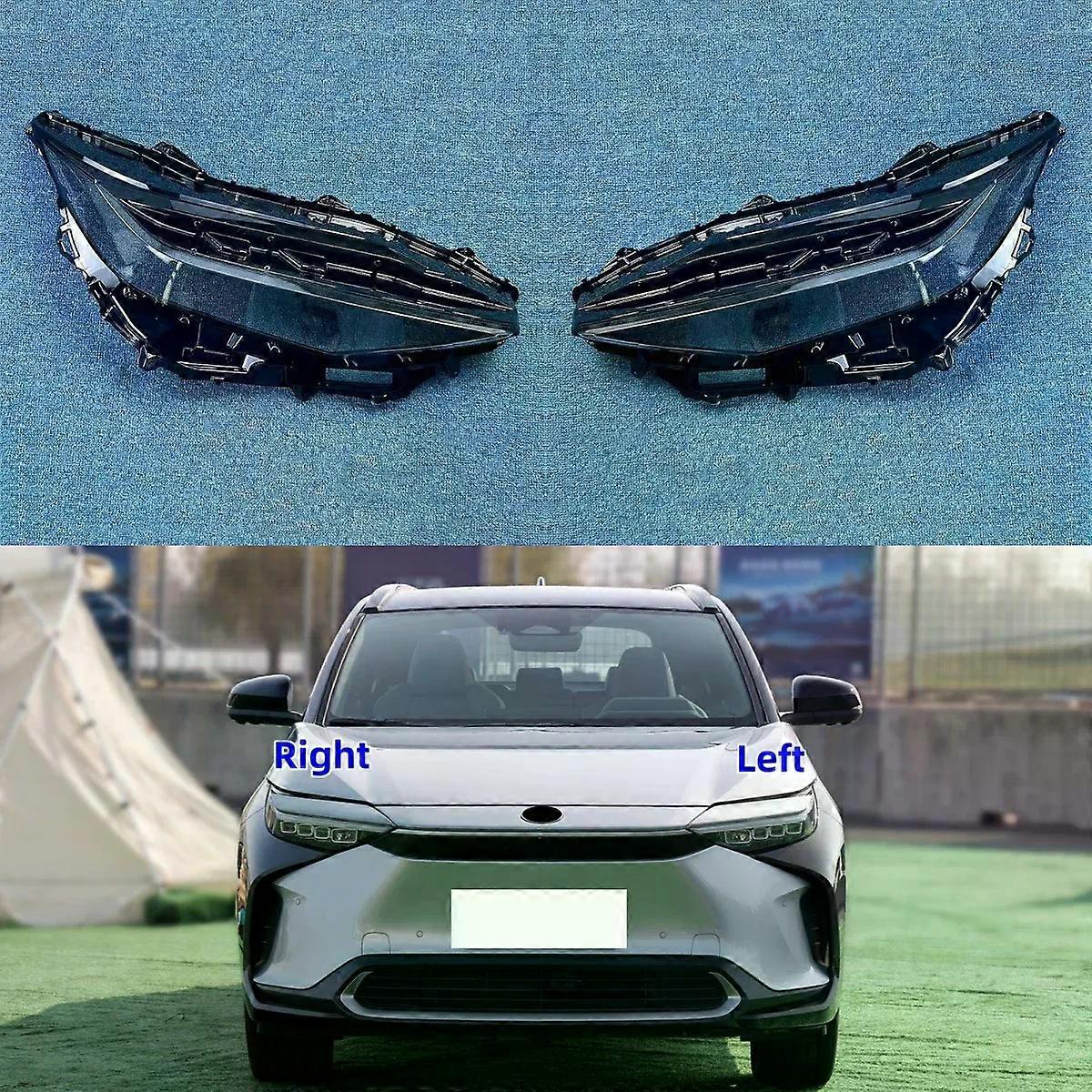 High qualityFor Toyota BZ4 2022 Headlamp Cover Shade Headlight Transparent Lens Lamp Shell Masks Plexiglass Replace Original Lampshade