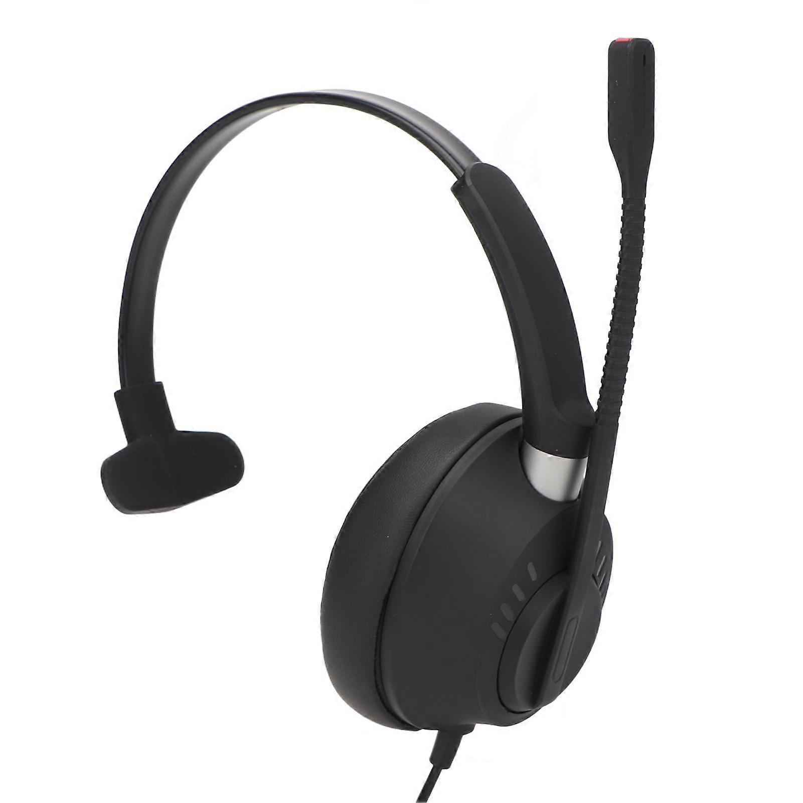 携帯電話ヘッドセットノイズリダクション音量調整3.5mmビジネスコミュニケーションヘッドセット(マイクとUSBサウンドカード付き)