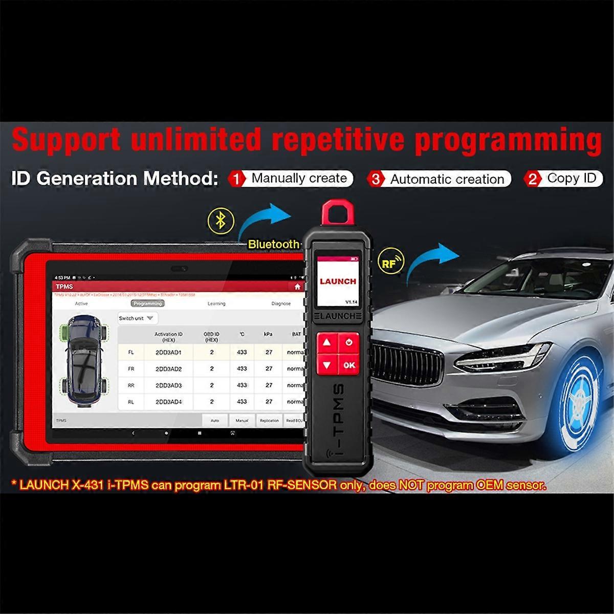 LAUNCH X431 I-TPMS Strumenti diagnostici della pressione dei pneumatici Dispositivo di attivazione della pressione dei pneumatici Programmazione TPMS T