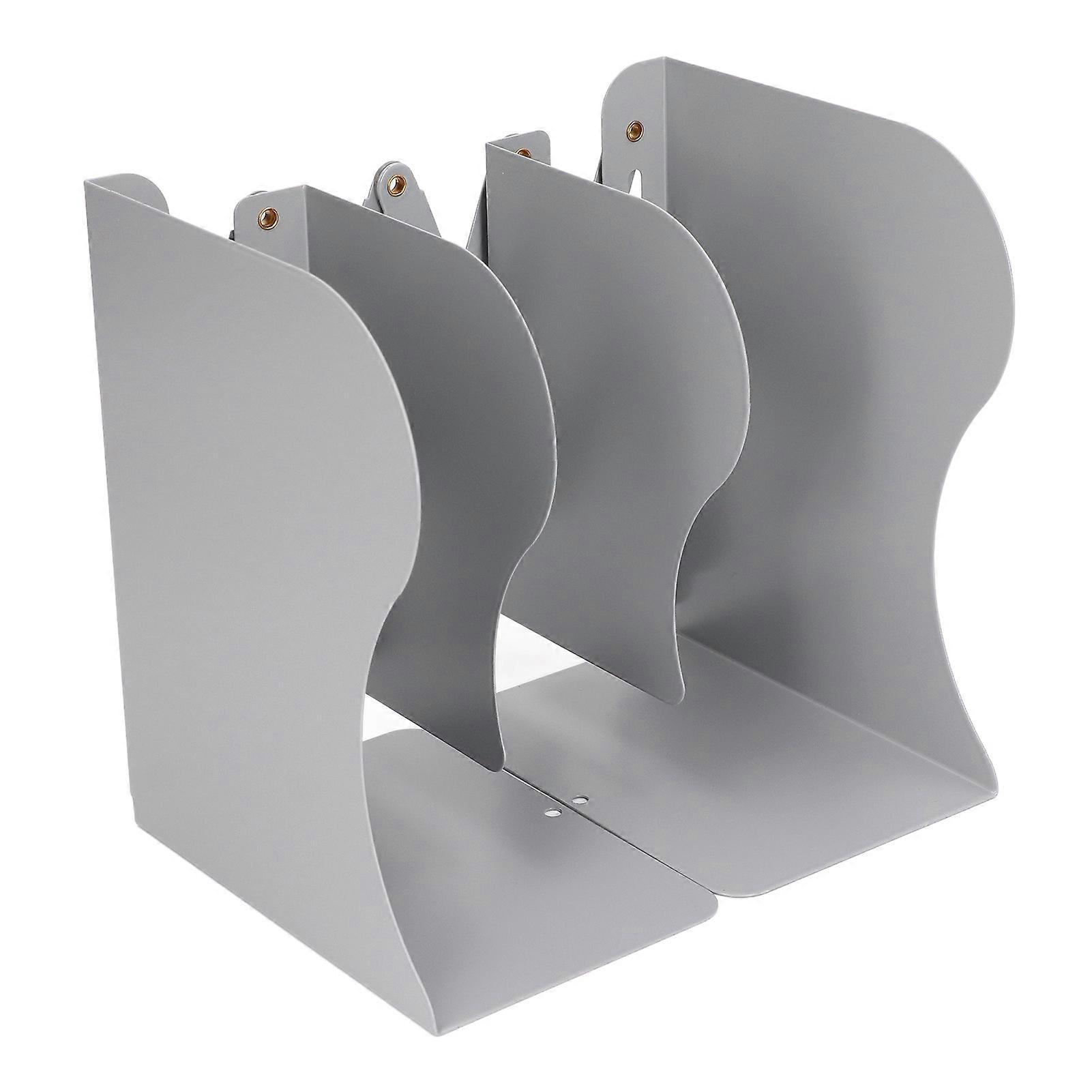 Retractable Metal Book Ends Durable Stable Full Metal Design