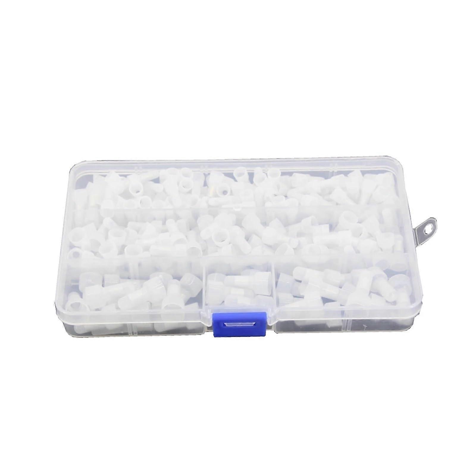 Yige Store 210 PCS Pressure Cap CE / 1/2/5 Nylon Closure Nipple Connector Wire Connector Quick Terminal