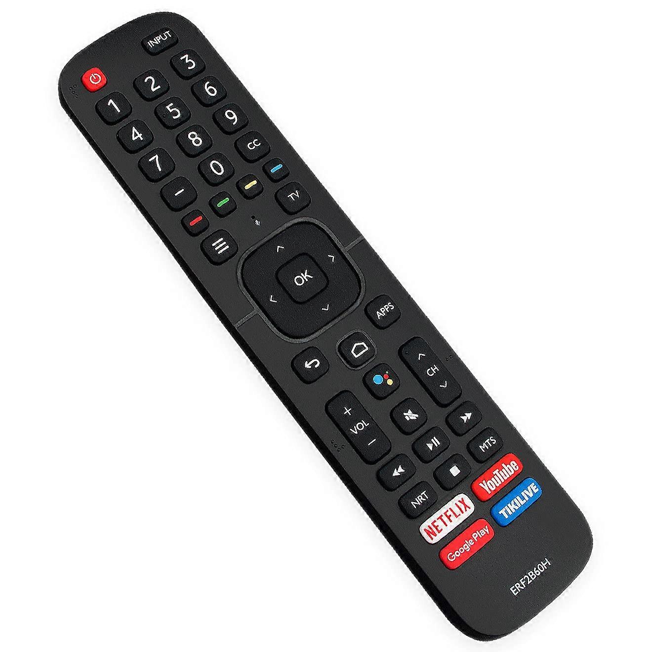 ERF2B60H Replacement Voice Remote Compatible with Hisense TV Models 32H5500F, 32H56G, 40H5500F, 32-Inch, Voice Control