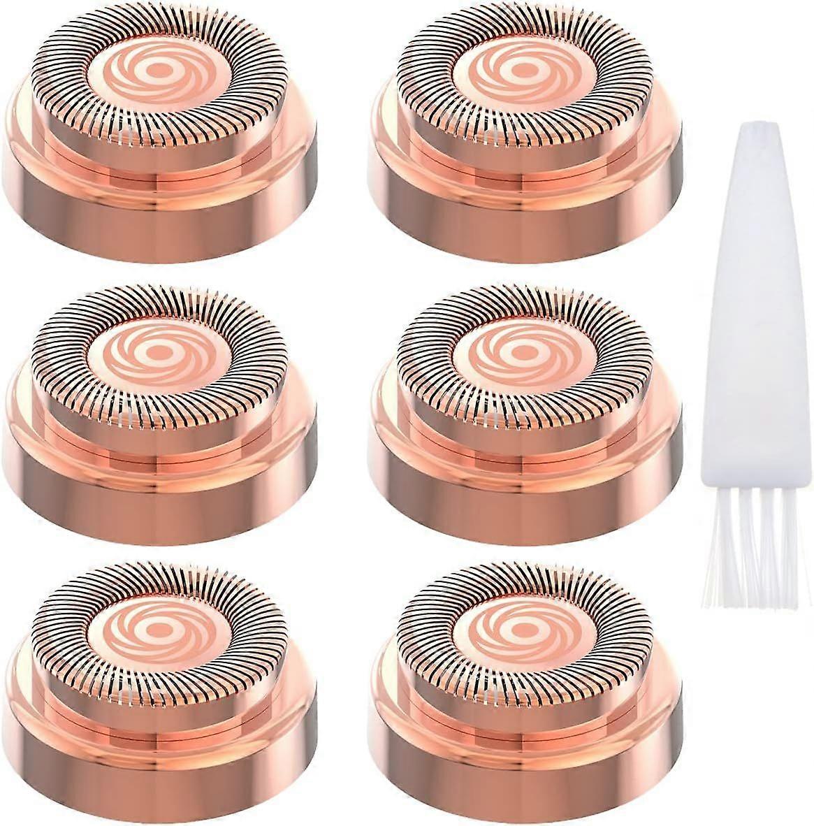 Women's Facial Epilator Replacement Heads, 6 Pack