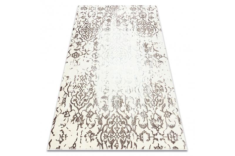 Carpet CORE 247A Ornament Vintage - structural, two levels of fleece, cream / brown