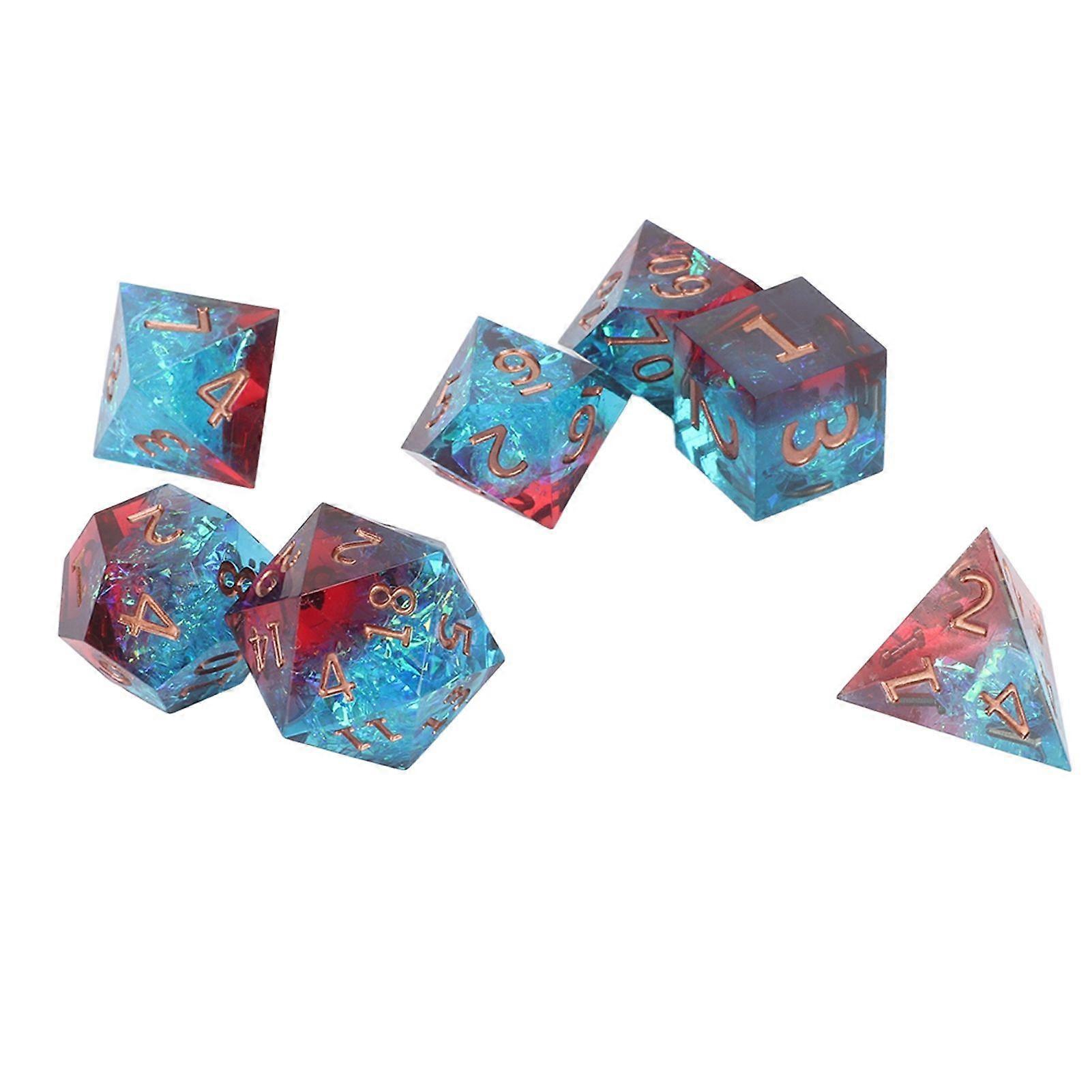 7pcs Polyhedral Dice Set for Board and Role-Playing Games