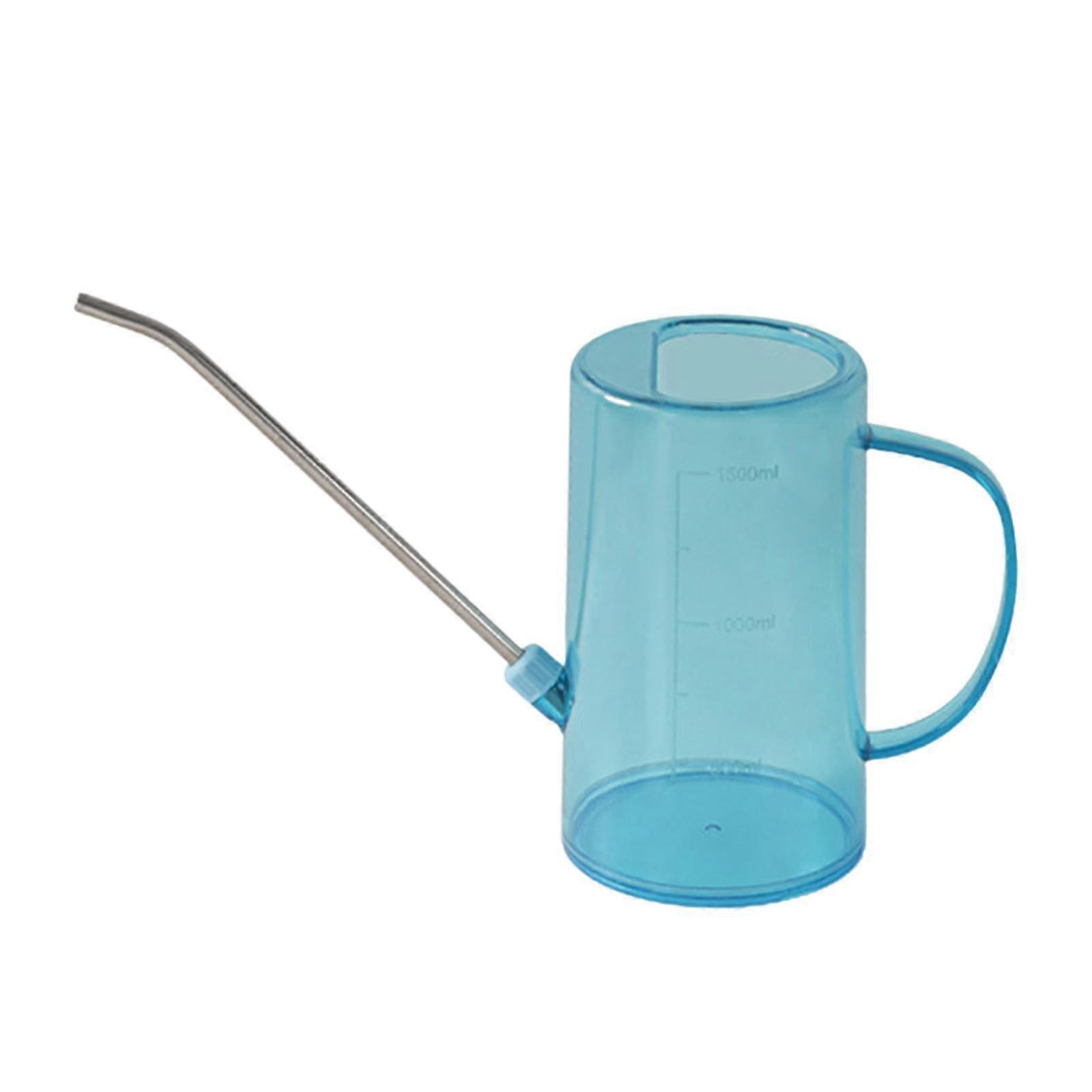 JiaWei Watering Can 1.5L with Scale Detachable Watering Pot for Outdoor Home Office Green yWE