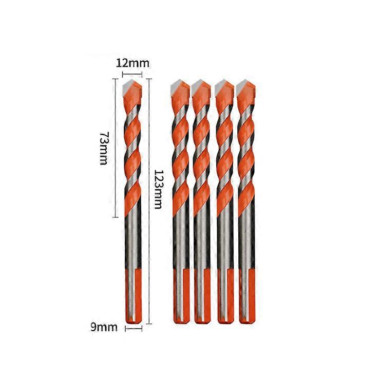 Drill Bit Set Tools Alloy Triangular Twist Bit (12mm 5pcs)
