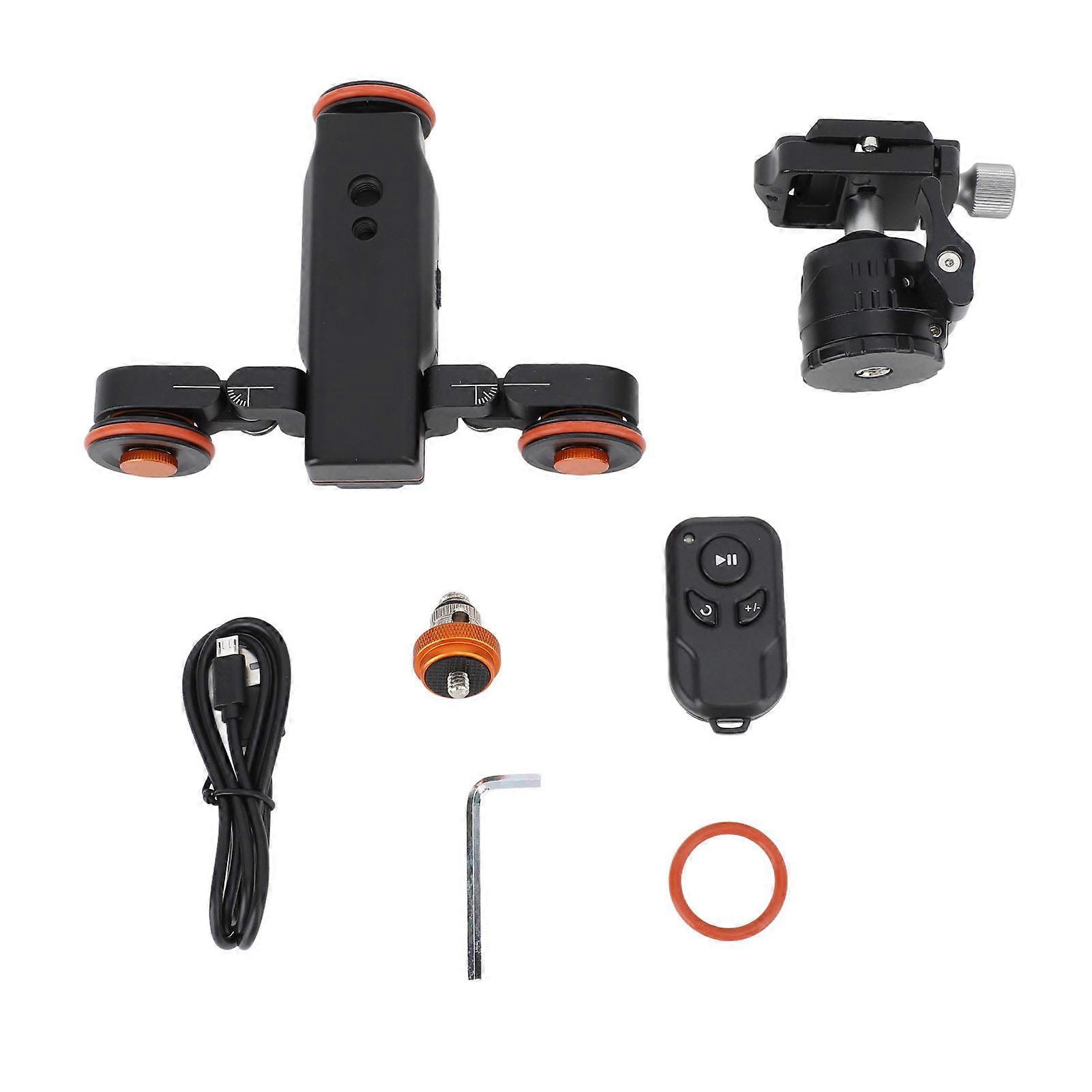 Motorized Wireless Remote Control 360 Degree Rotatable 3 Speed 3KG with Ball Head Camera Track Rail Dolly for DLSR Cameras