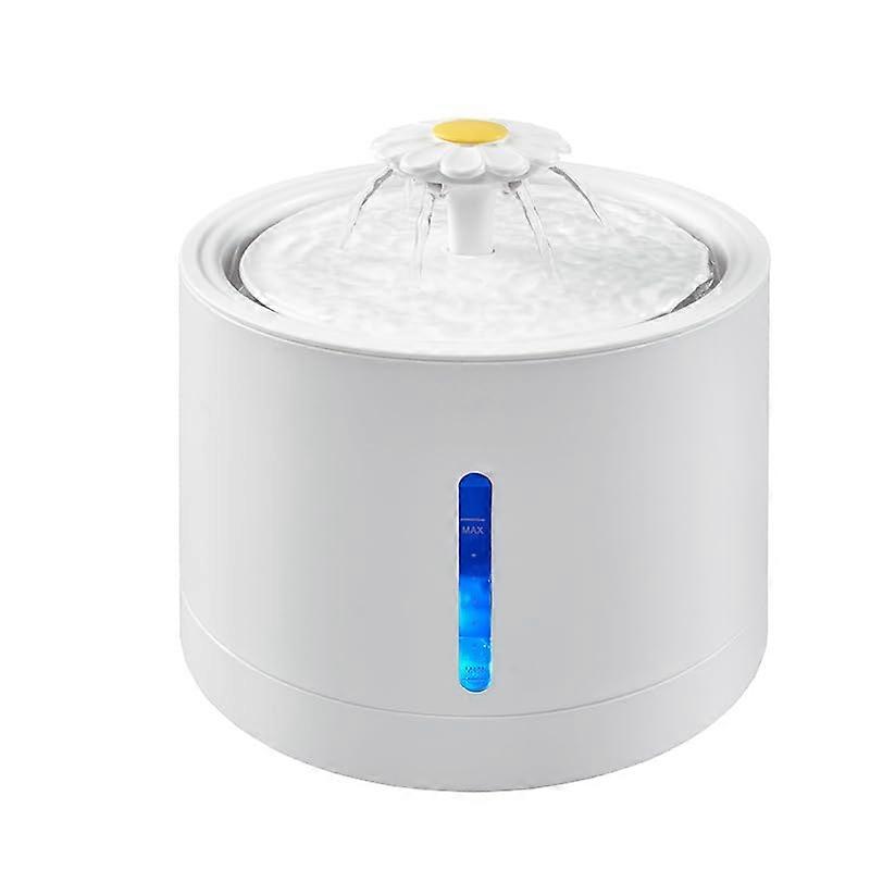 Pet Fountain, Automatic Cat Water Dispenser for Dogs and Cats, Medium White with Replacement Filters