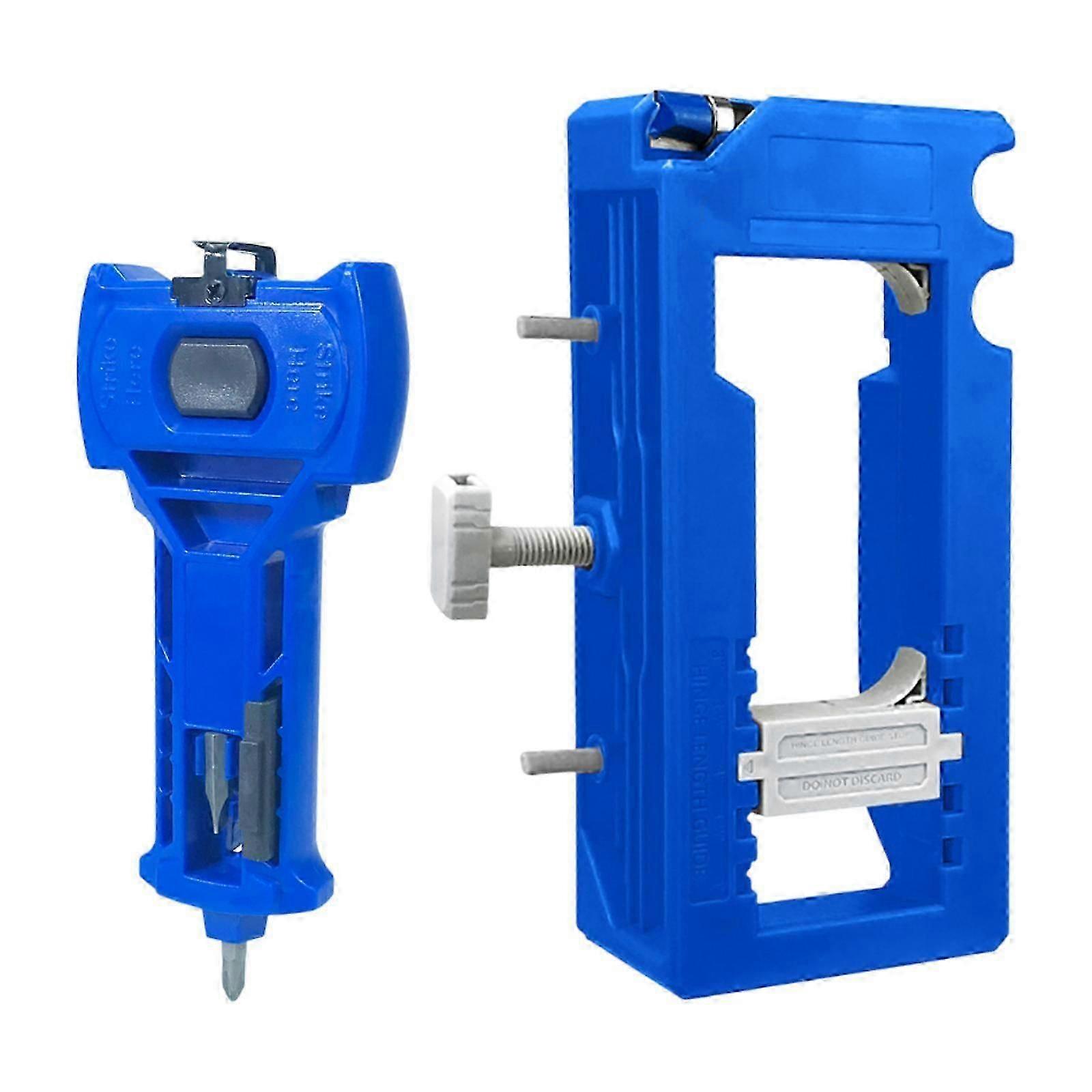 Door Hinge Router Template Hand Tool Easy to Use Portable Professional Accessories Hinge Installation Kit for Carpenter DIY