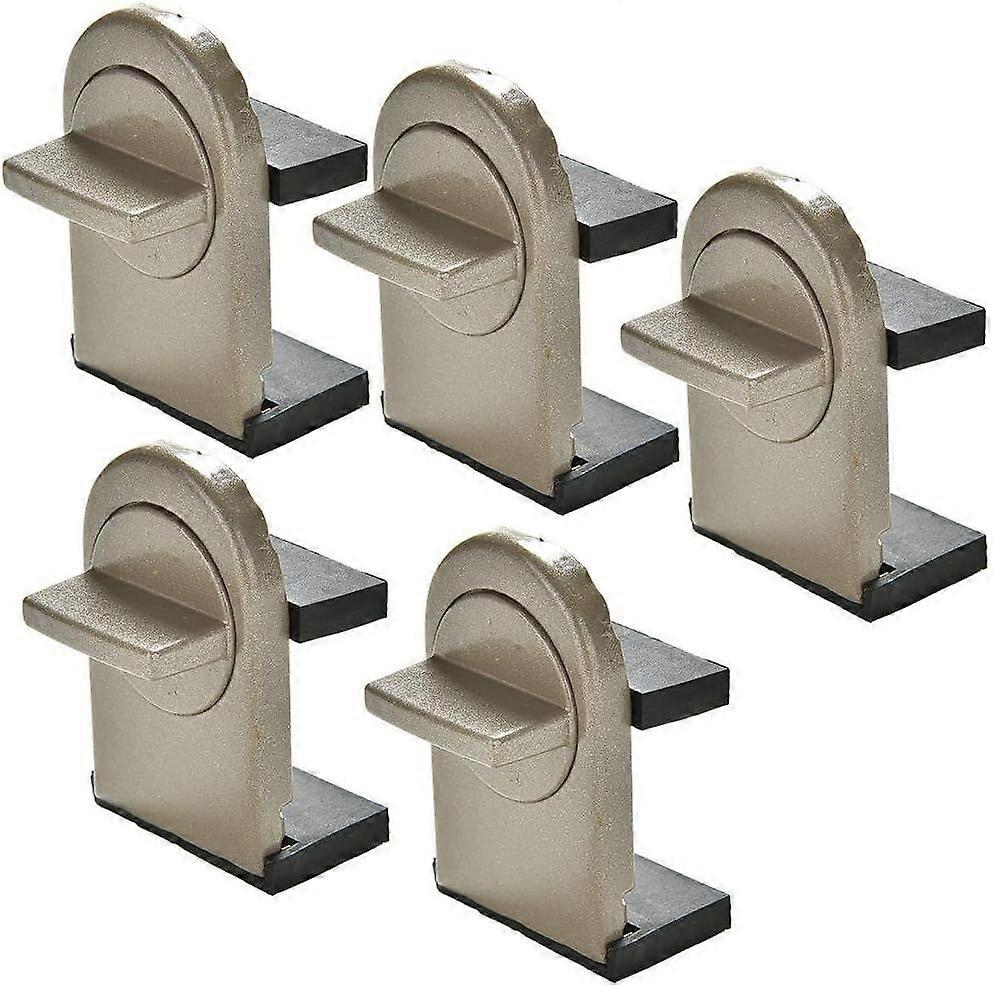 High quality brand new 5 Pcs Adjustable Window Safety Lock Stopper Wedge with