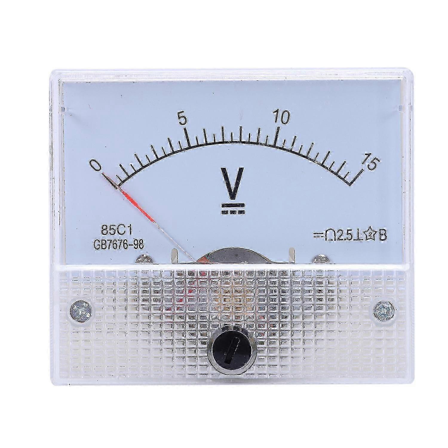 High quality85c1 Fine Tuning Dial Analog Volt Panel Meter Gauge Dc 0-15v