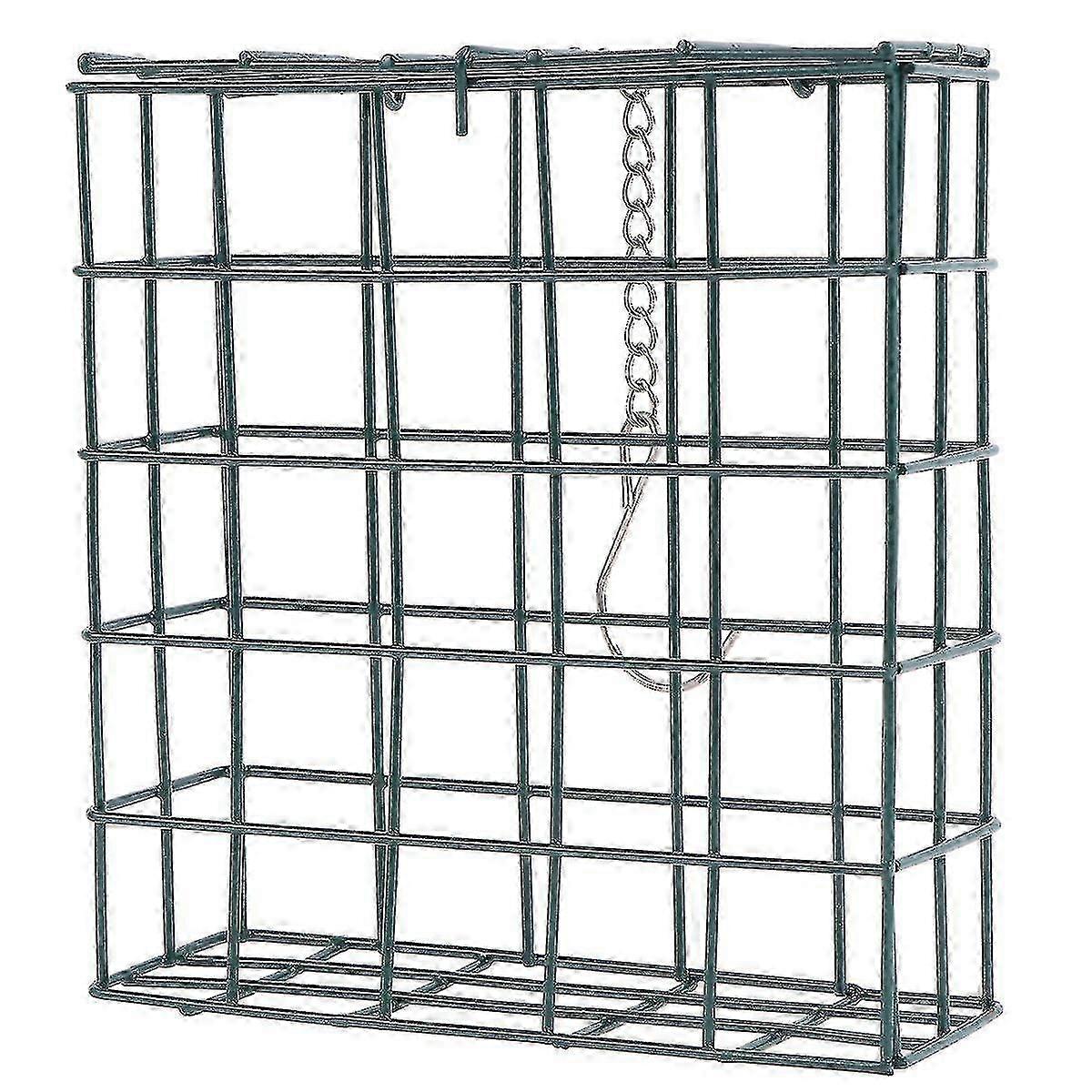 Bird Hummingbird Feeder Cage Feeder Fill Suet Basket Square Birds Feeder Suet  Premium Single Cake Feeder Hanging