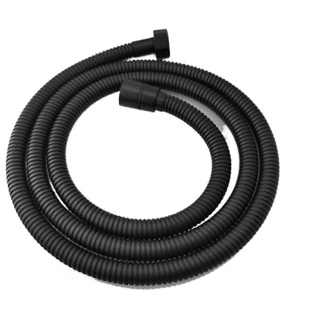 Shower Hose 1.5m Stainless Steel Flexible Shower/Bidet Hose with Copper Core Matte Black for Taps and Faucets