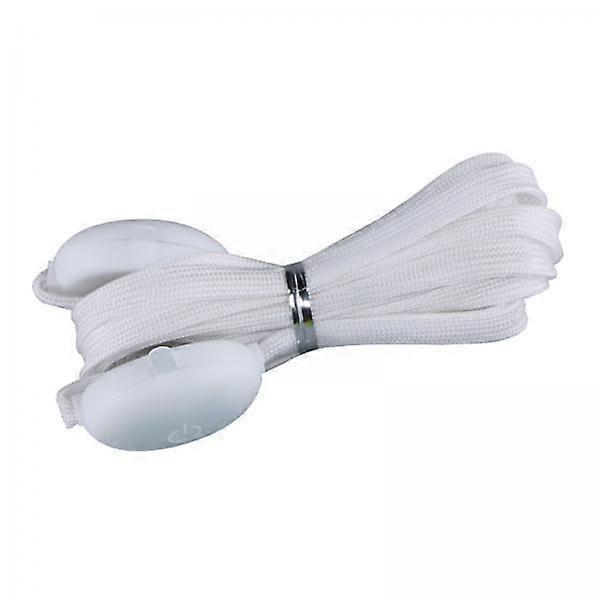 2xLED Light Up Shoe Laces Flash Shoelaces Party Shoe Strings White