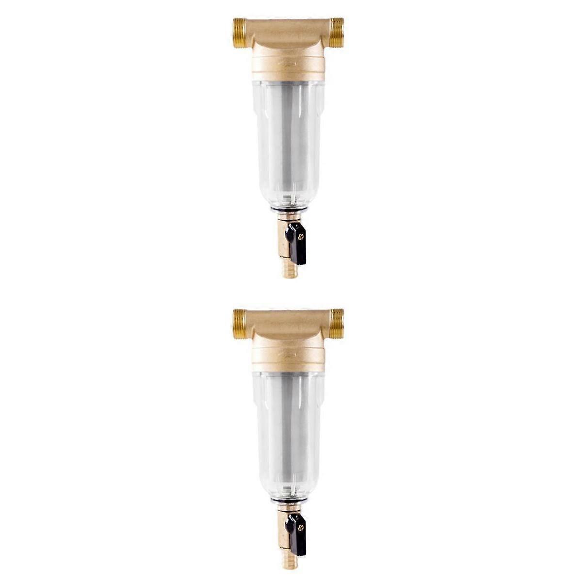 2 Pre-Filter System/Reusable Down Sediment Water Filter OD: 2.5cm+2cm