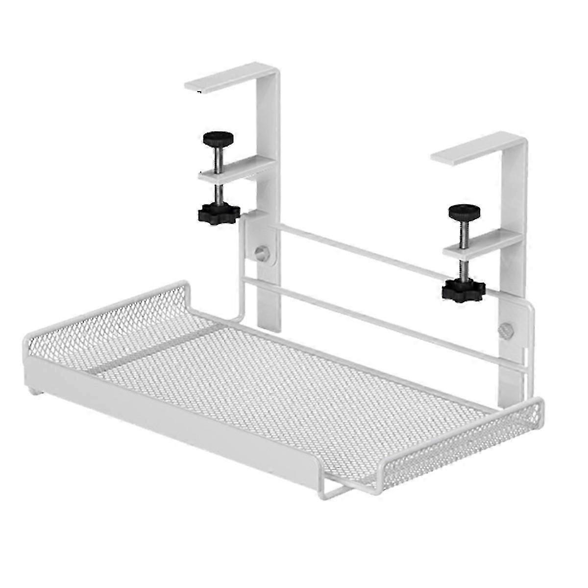 Under desk cable management tray, workstation storage, style 1