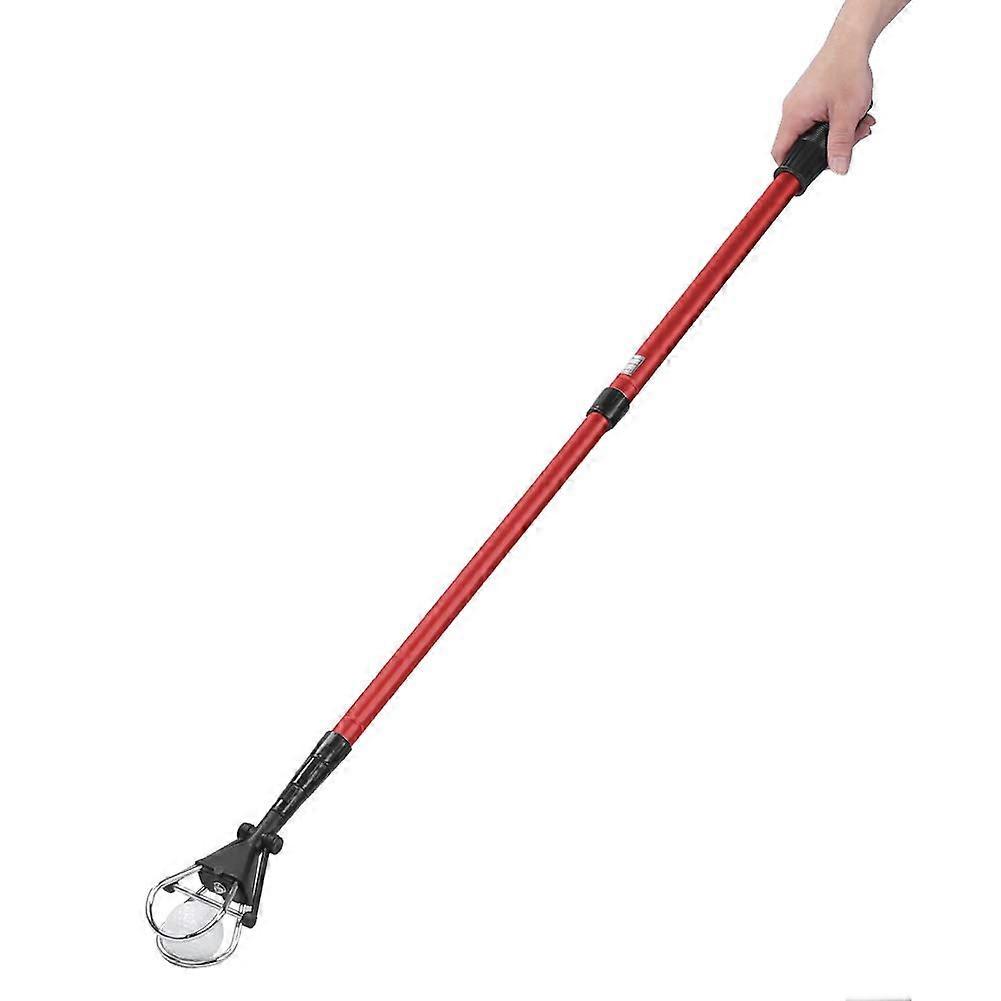 Aluminum Alloy Ball Retriever Lightweight Flexible Tool for Easy Ball Retrieval Red Black Silver Fairway Golf 60x183 cm