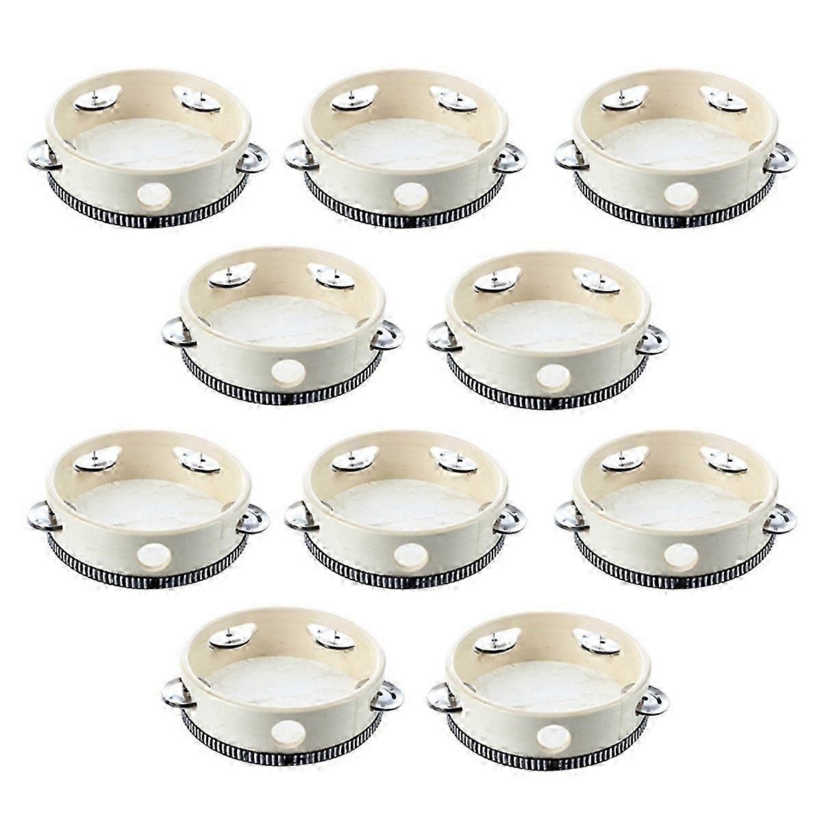 10 pcs tambourin musical tambourin tambour percussion ronde