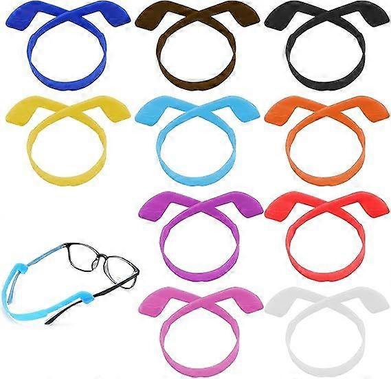 10Pcs Glasses Straps for Kids, Anti-slip Eyewear Retainer Elastic Sports Toddlers Glasses Strap Sports Soft And Durable