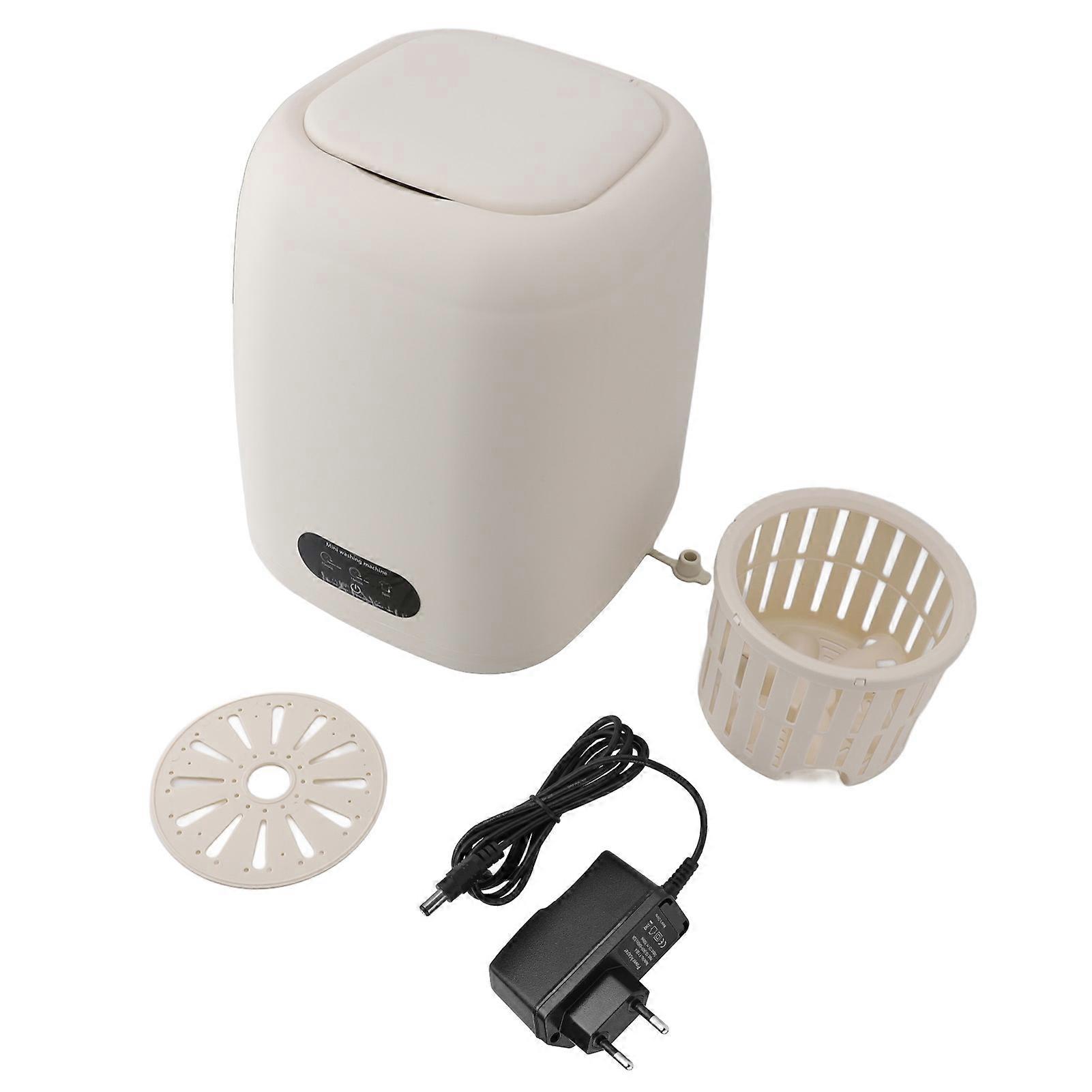9L Multifunctional Portable Washing Machine, Small Laundry Washer and Spin Dryer for Apartment, RV, Baby, Pet, EU Plug 100-240V
