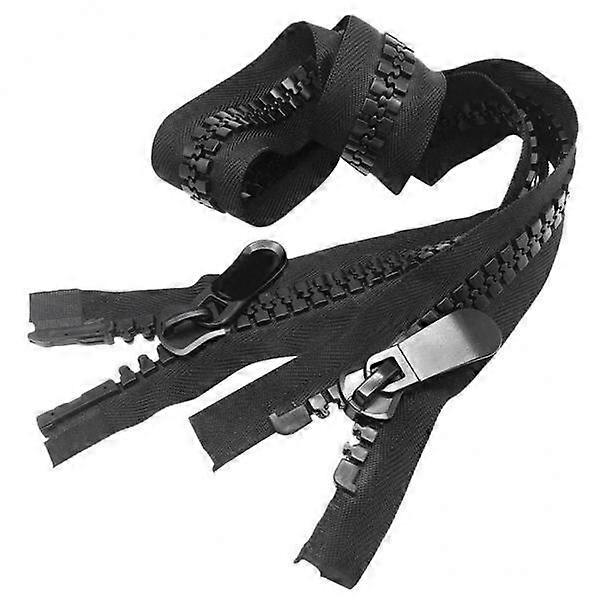 3x#20 Marine Separating Zipper Bimini Top Boat Canvas Outdoor 42" 106cm Black