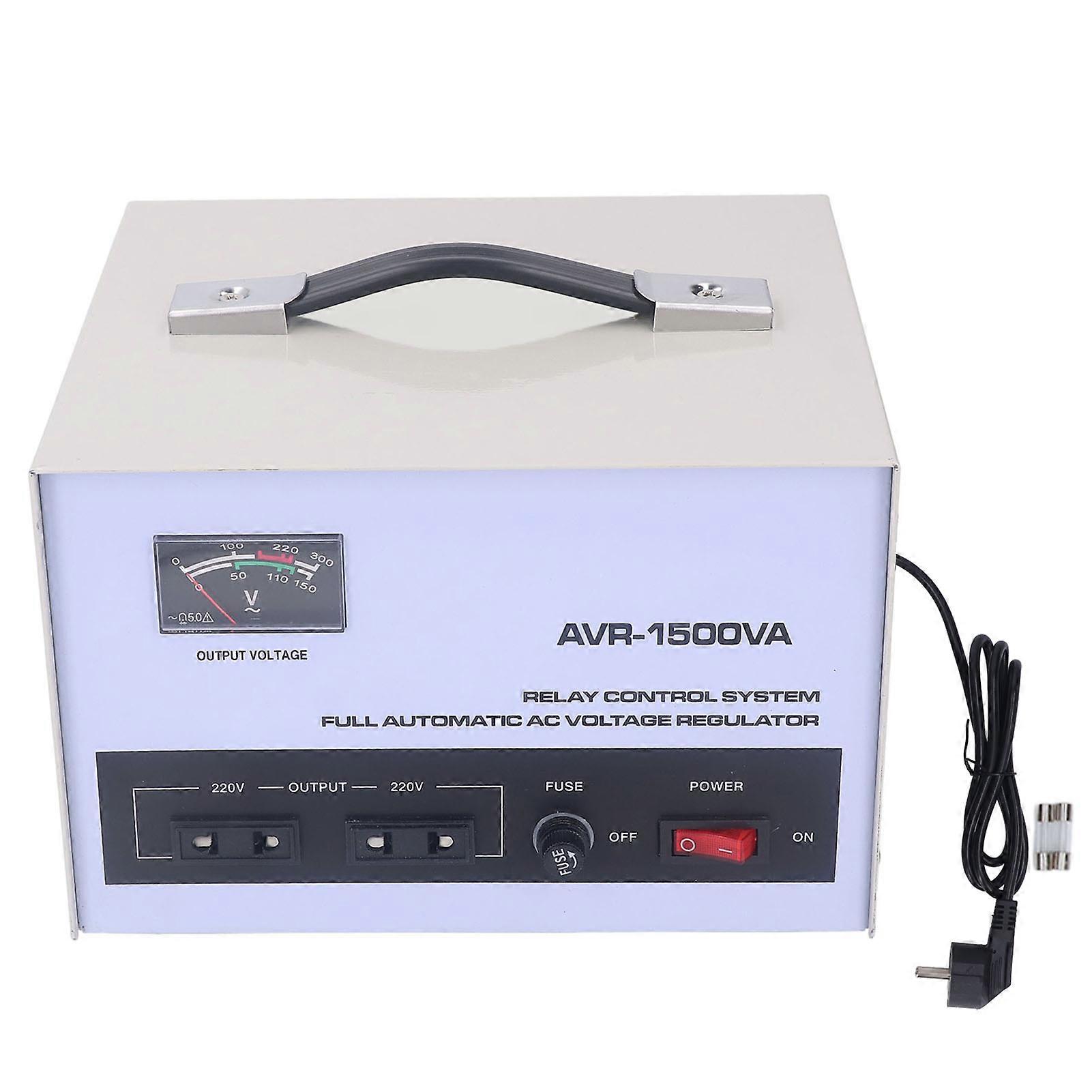 1500W Single Phase Voltage Regulator Automatic Step Up Down Voltage Transformer 1 Input  Output