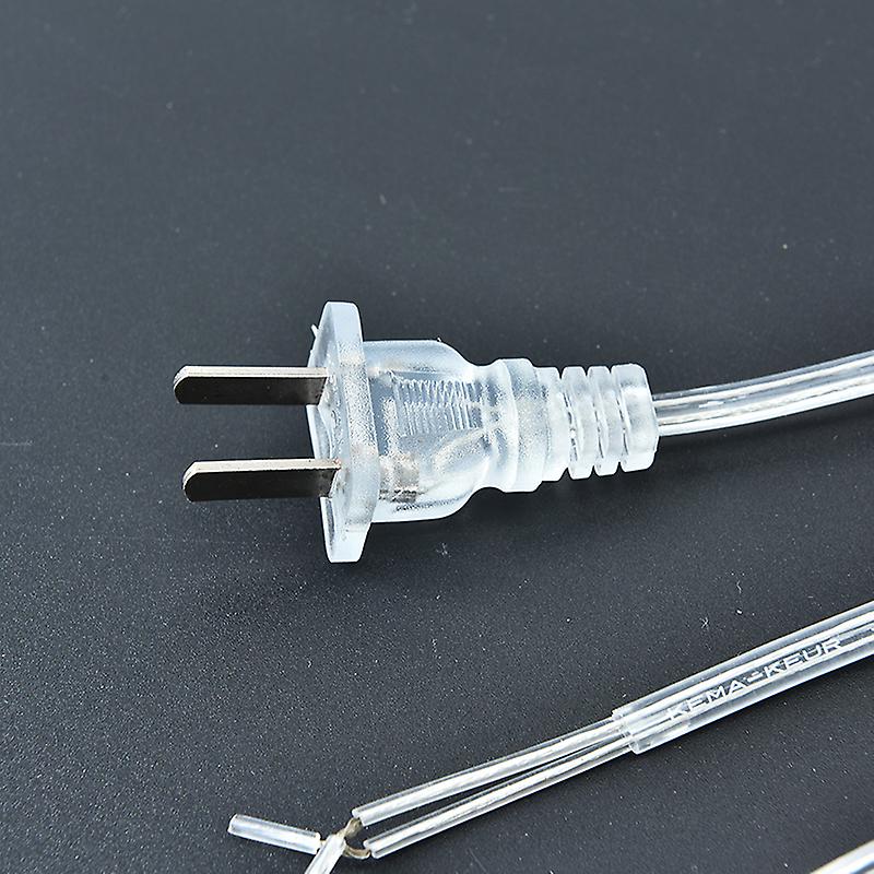 1.8m On Off Switch Power Cord For Led Lamp Us Plug Transparent Extension Cable