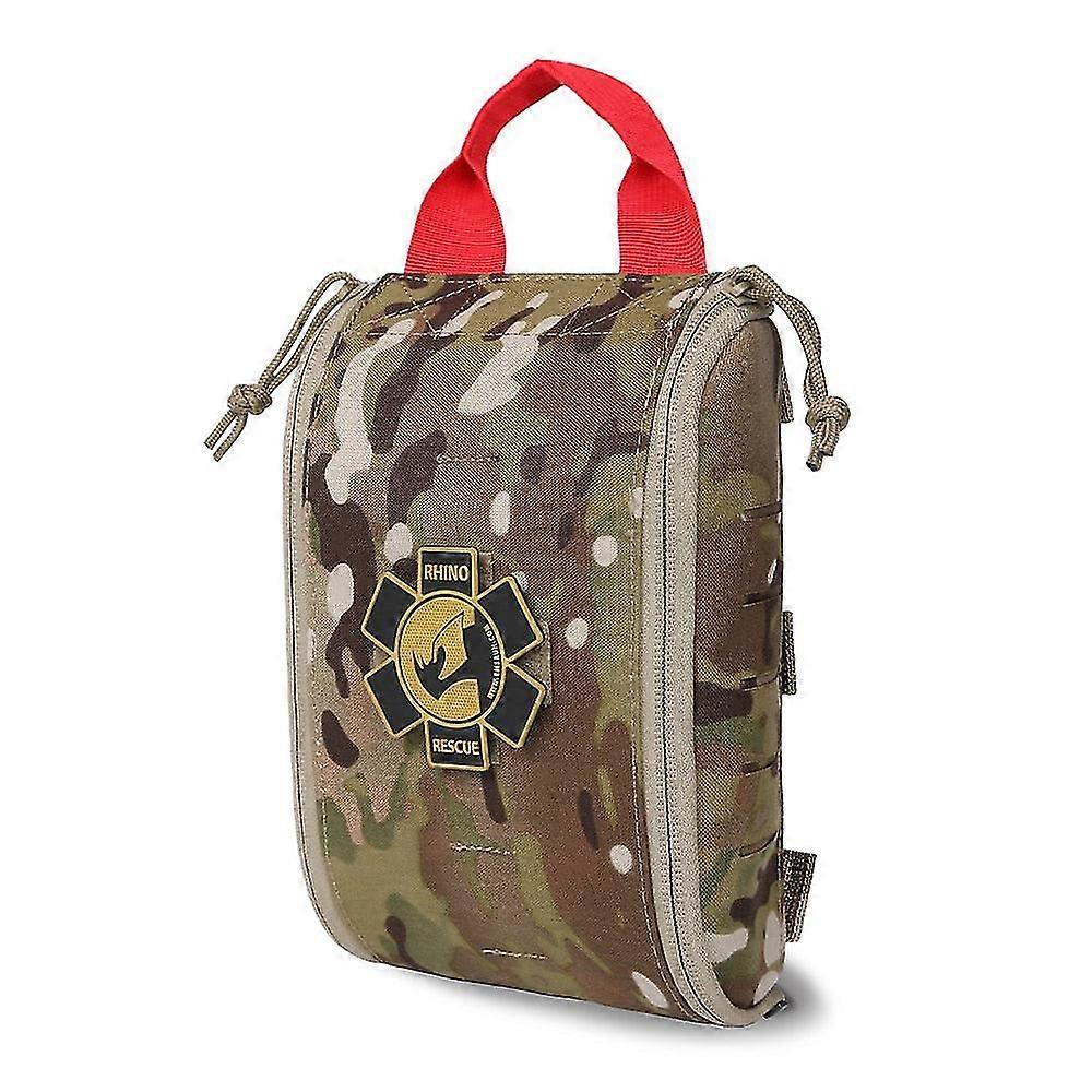 Survival and Outdoor Emergency Medical Kit - First Aid Kit in Molle Pouch Bag, Suitable for Camping and Military Use