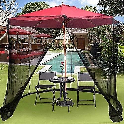 Garden umbrella for outdoor: Transform pavilion table set into privacy screen house (335 cm)