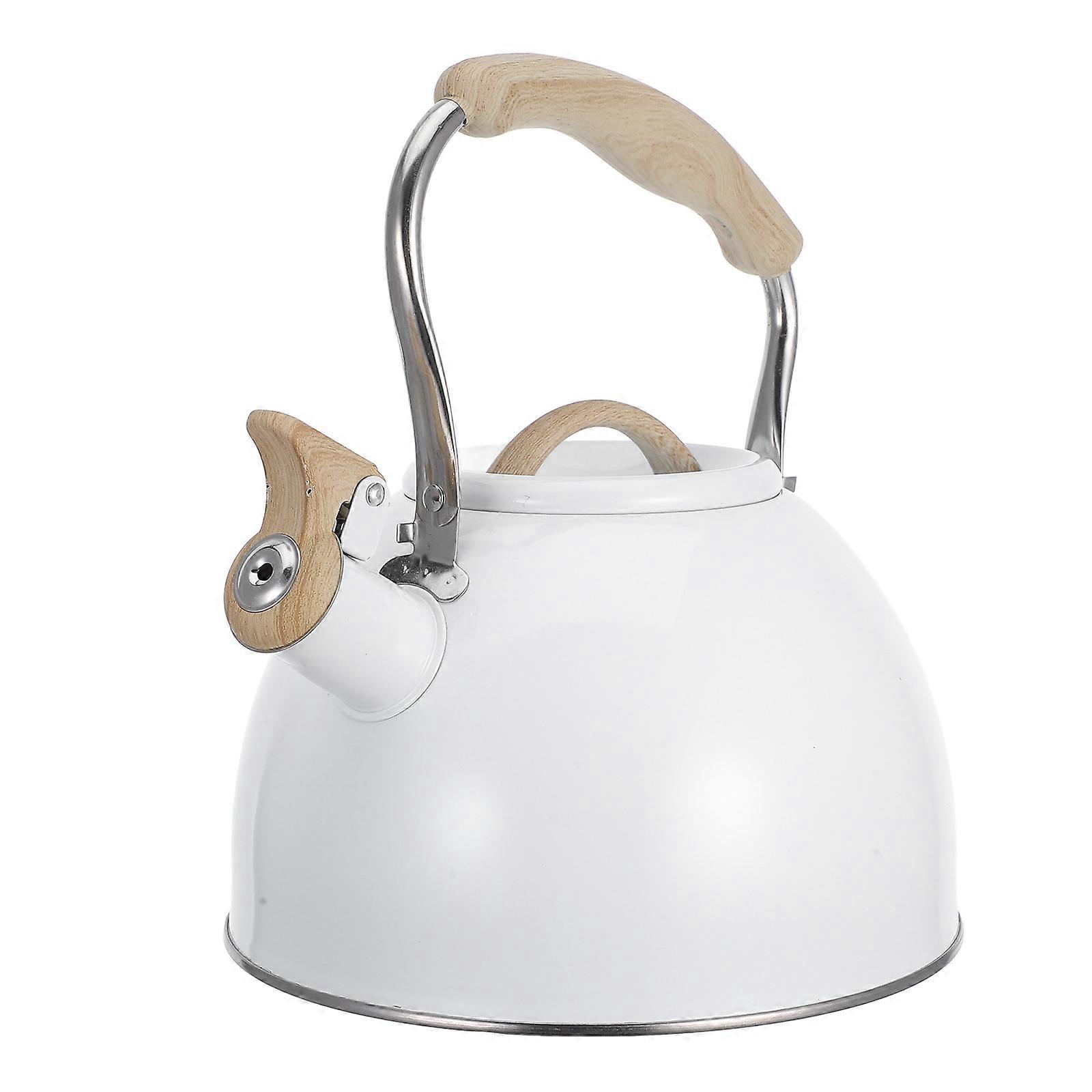 Stainless Steel Whistling Kettle for Tea and Soup Compact, Portable Water Boiling Teapot with Automatic Whistle Function