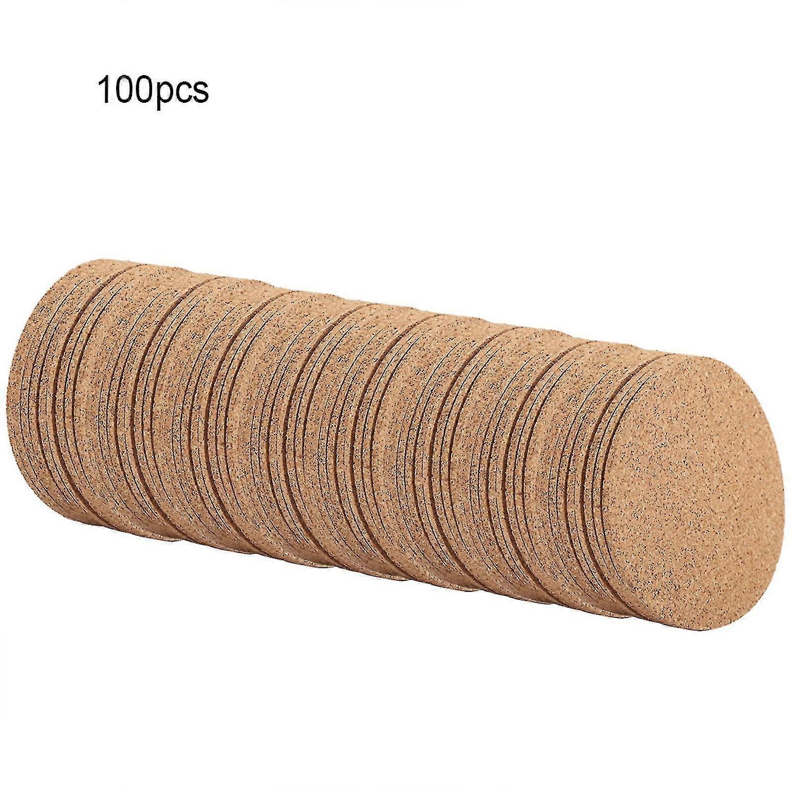 100pcs Wooden Drink Coasters for Tea & Coffee, Home Decor Tableware
