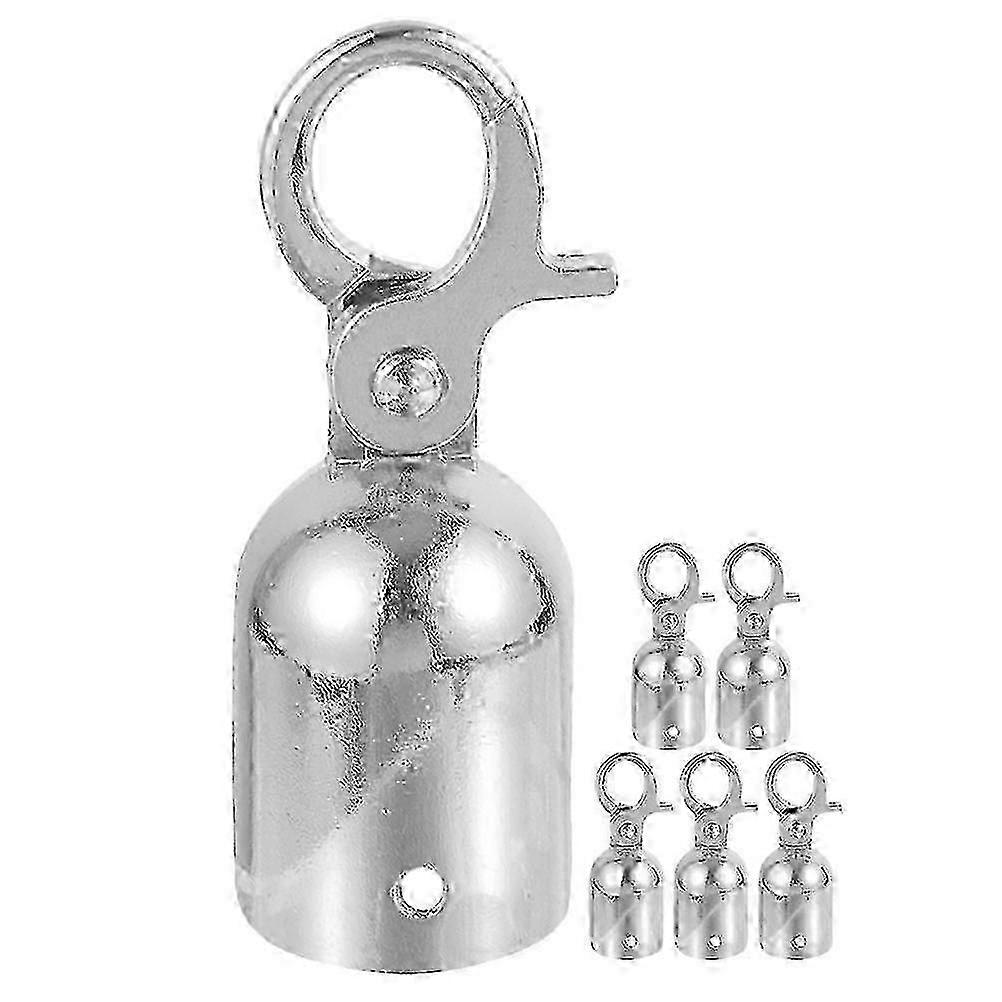 6pcs Cord Stopper End Tip Caps Rope End Connector Snap Hook for Various Brands Alloy Rope End Stopper