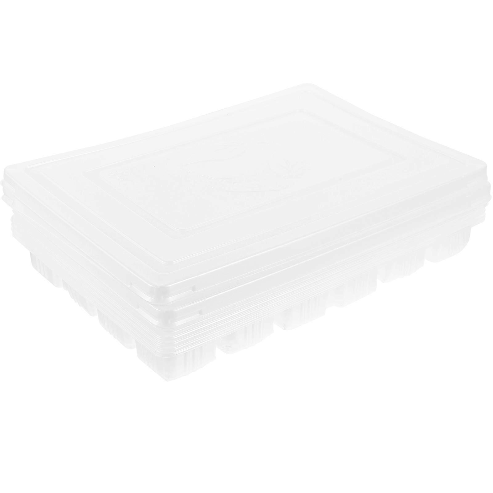 Food Storage Box with Lid, Compact Multi-Grid Solution for Refrigerator Orderliness