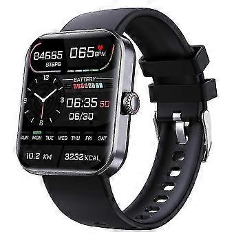 F57l Blood Glucose Monitoring Smartwatch, Fitness Tracker com relógio inteligente de pressão arterial para homens mulheres preto