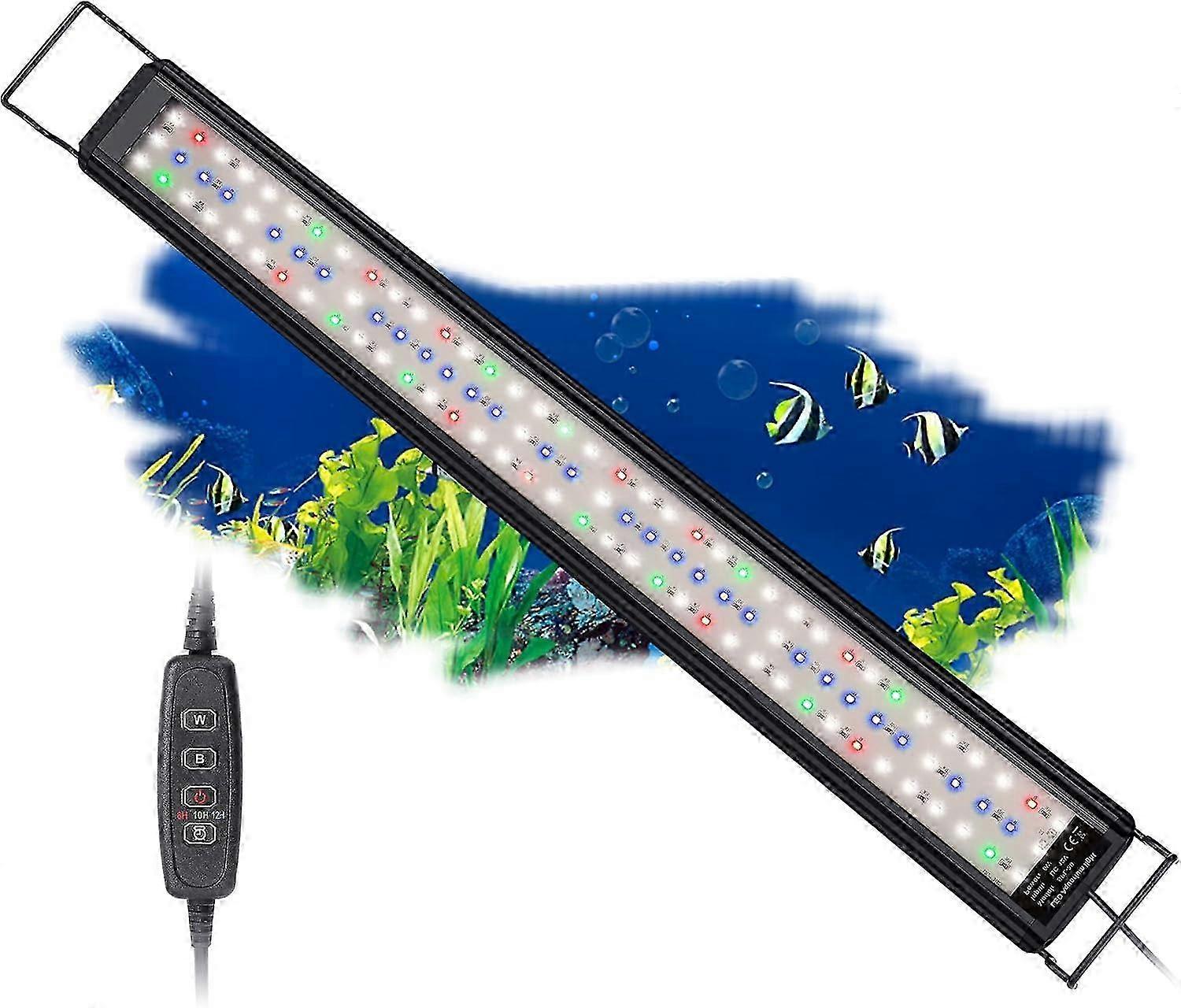 2025 SPL-80 Aquarium LED Lighting, Full Spectrum Countertop Light, Aquarium Lamp with Timer, 10 Brightness Levels, Dimmable, Adjustable Timer Switch 6