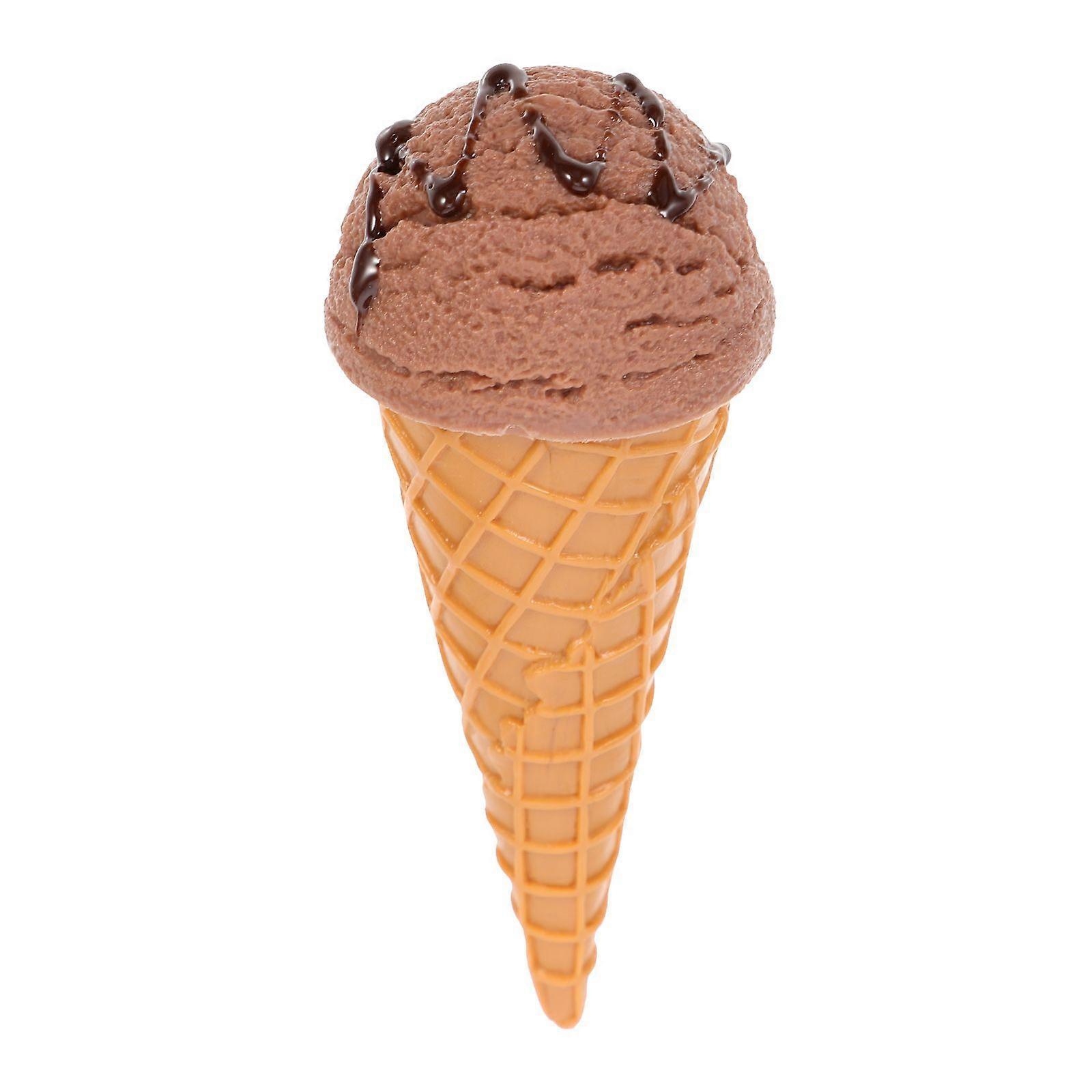 Ice Cream Model Figurine Lovely Ice Cream Cone Prop Fake Ice Cream Display Prop Photo Prop