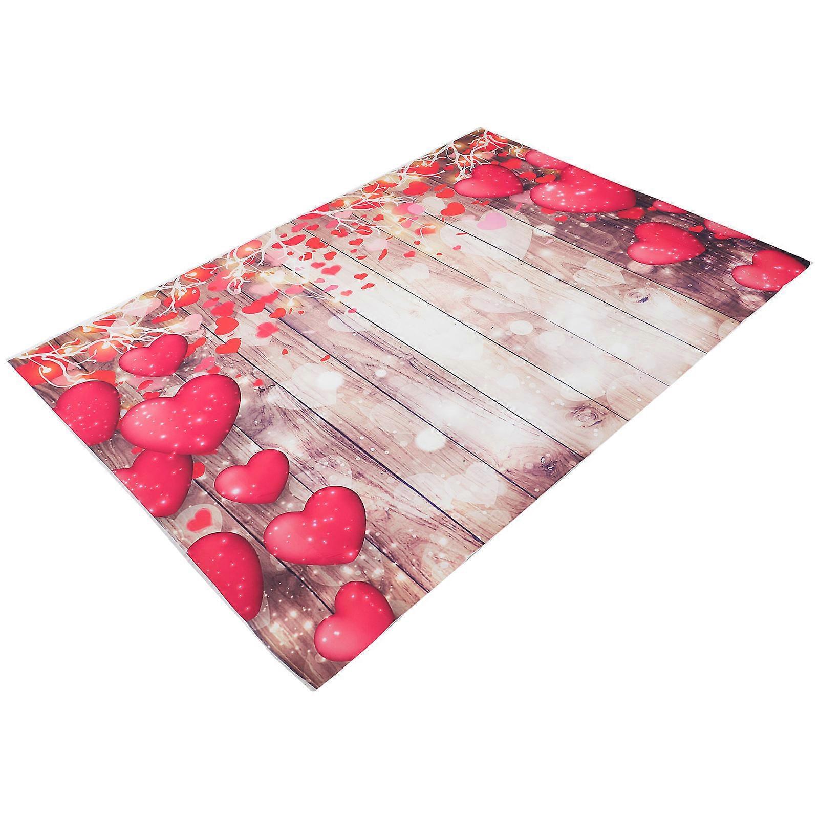 Valentine S Day Photo Props Decoration Heart Shaped Multi Colored 210 00X150 00X0 01Cm Vinyl Photography Background 1Pcs