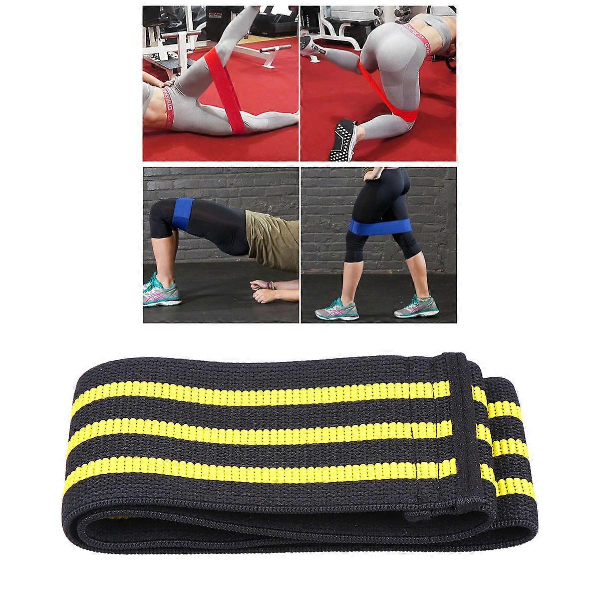 Gym Elastic Resistance Band Exercise Resistance Belt Glute Activation Nonslip Assorted Color Hip Abduction 1Pack
