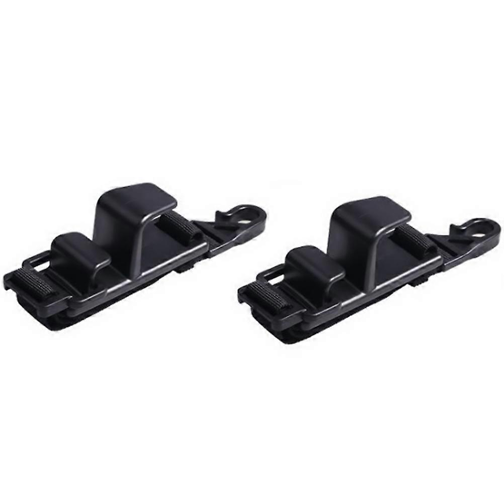 Car Headrest Hook Storage Hanger for Car Use Space Saving Black 30X3.5cm 2Pcs