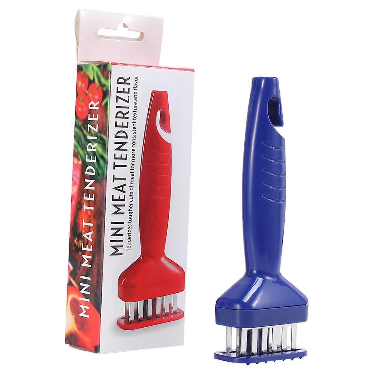 Meat Tenderizer Tool Stainless Steel Blue 16x6x3cm Tenderizing Meat Improving Texture and Taste 1Pcs