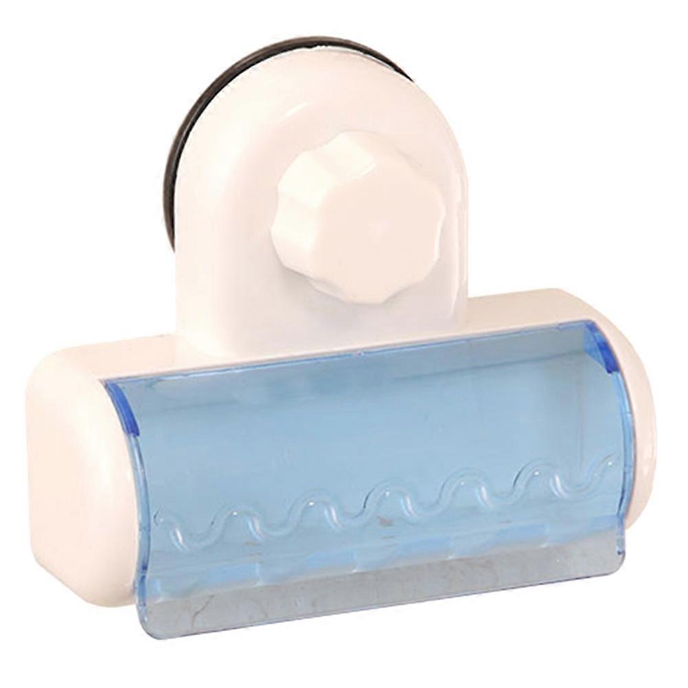 Wall Mounted Toothbrush Rack with Cover   Multi Slot Suction Cup Holder Organizer for Bathroom Sink Area   Lightweight Dustproof Storage for Home