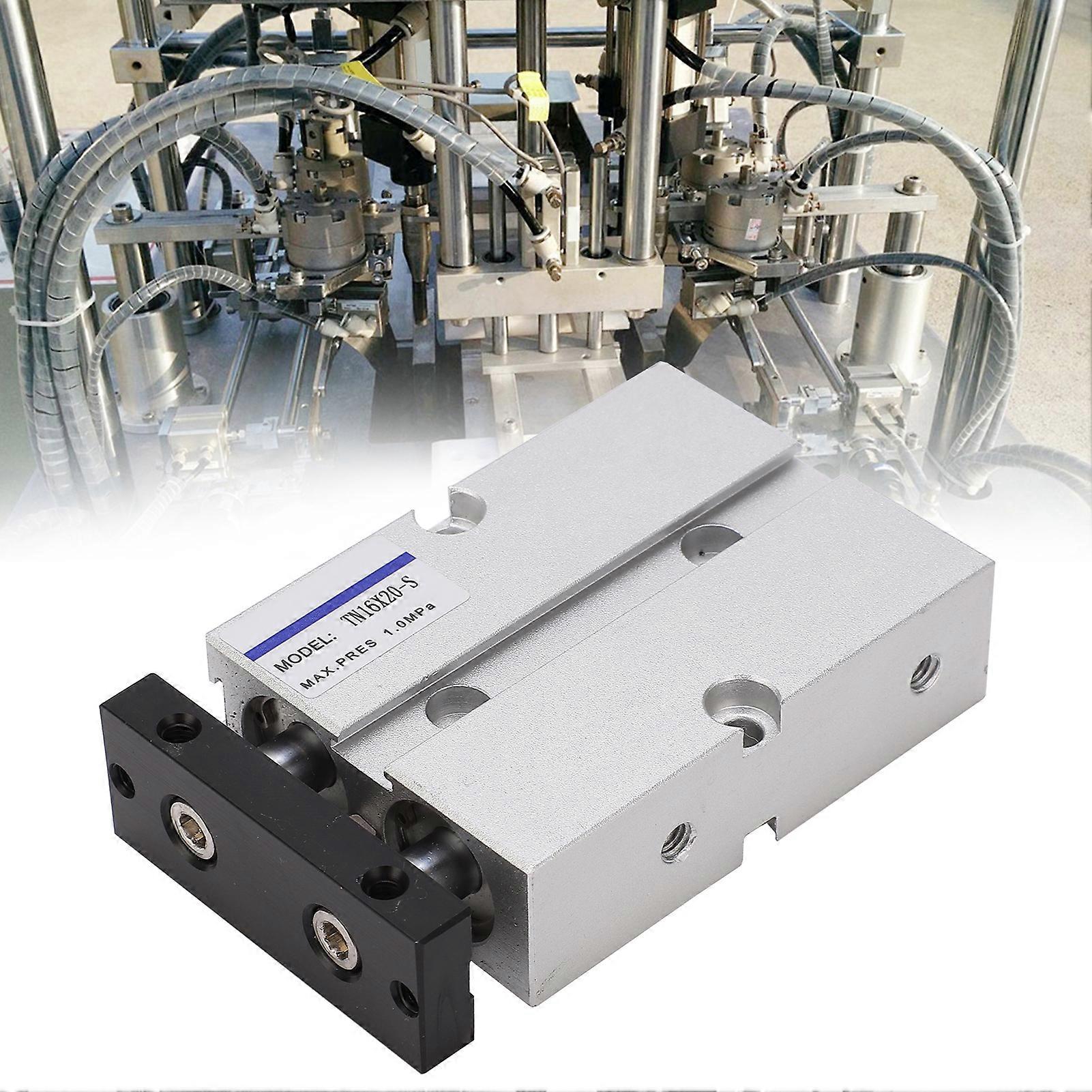 TN16 0.10.9MPa 10200mm Stroke Anti-rust Aluminum Alloy Double Acting Pneumatic Cylinder (TN16X20-S)