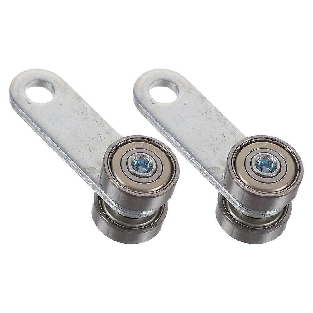 Push-Pull Window Pulley Metal Rollers 6.20X2.50X2.20CM Smooth Operation 2Pcs