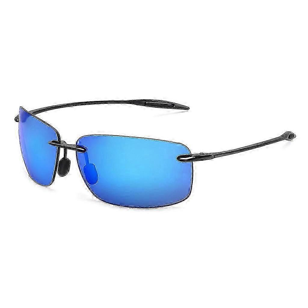 The Matrix Classic Polarized Sports Rimless Sunglasses Men Driving Rectangle Ultralight Frame Sun Gl