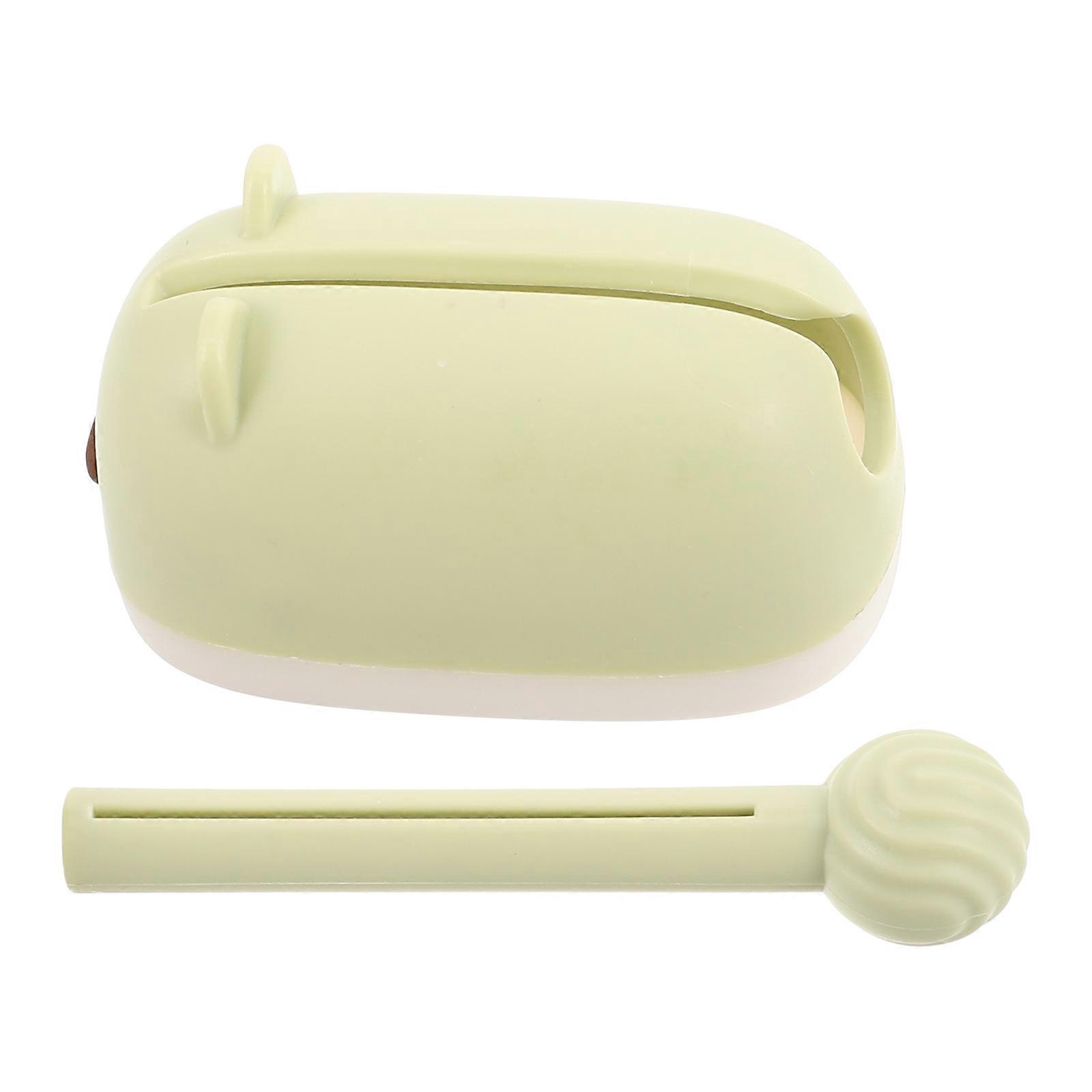 Toothpaste Squeezer Automatic Dispensing Wall Mounted Light Green 9.60X4.30X4.30CM Organized Storage 1Pack