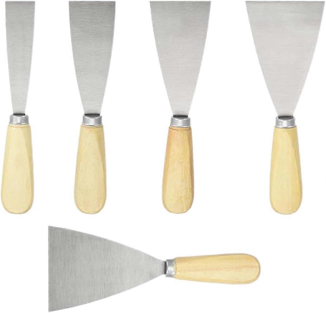 5-piece putty knife, stainless steel scraper