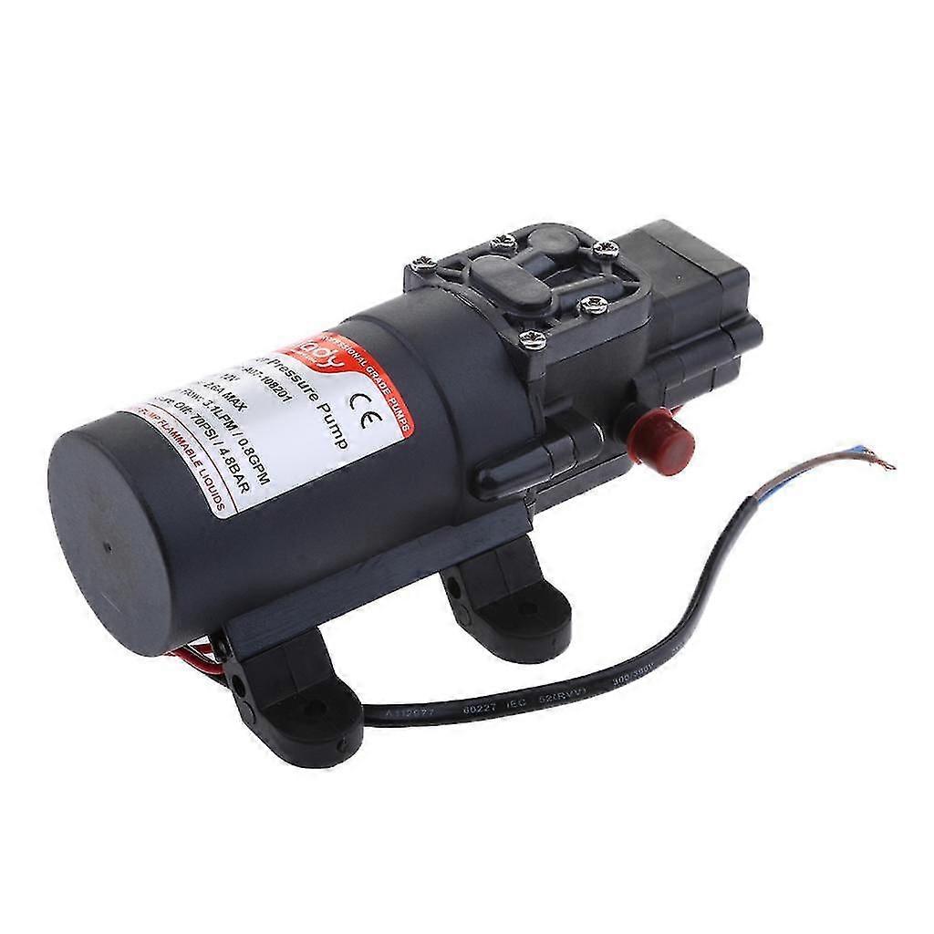 DC 12V Water Pressure Diaphragm Pump 70 PSI 3.1 LPM Caravans/RV/Boat/Marine