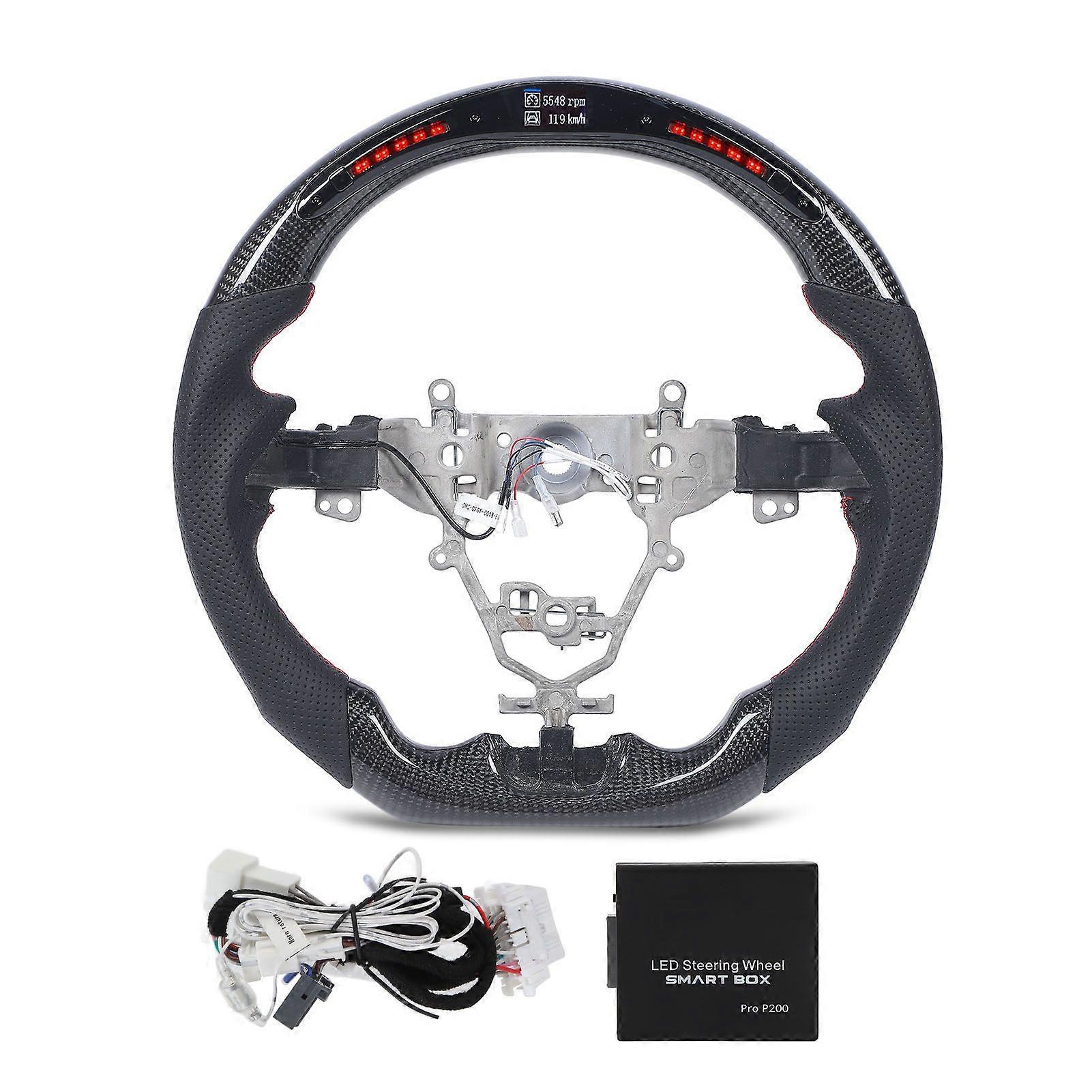 LED Display Shift Lights Carbon Fiber Steering Wheel Replacement for Jimny JB64W JB74W 2019 and After MK02313