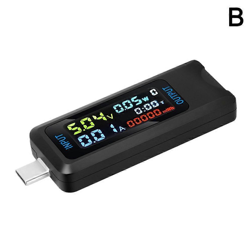 LCD USB Voltmeter Amperemeter Spannung Leistung Kapazität Tester Strom Typc Einheitsgröße
